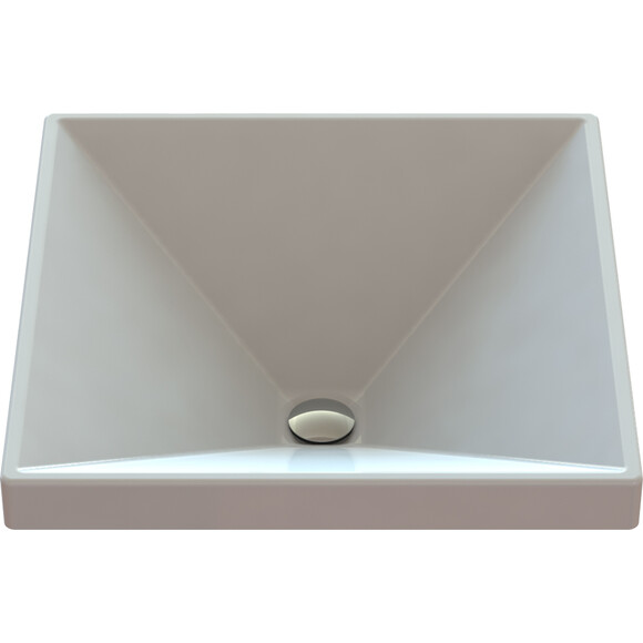 Умивальник Snail Альтаїр White Glossy 116A100 (40x40 см, білий глянсовий), Колір виробника: білий глянець, фото , изображение 5