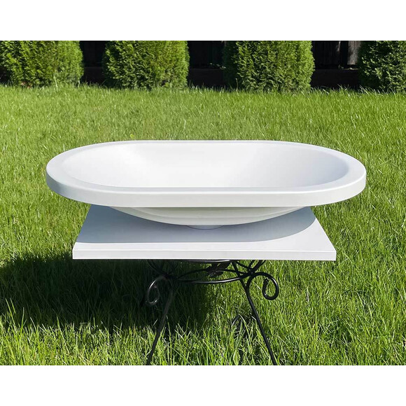 Умывальник Snail Гера White Matt 155A100M (60x35 см, белый матовый), Цвет производителя: белый матовый, фото 2