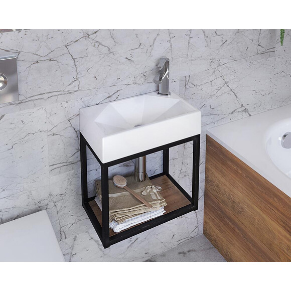 Умивальник Snail Меркурій R White Matt 157RA100M (40x24 см, білий матовий), Доступні розміри: 40 x 24 R, Колір виробника: білий матовий, фото , изображение 2