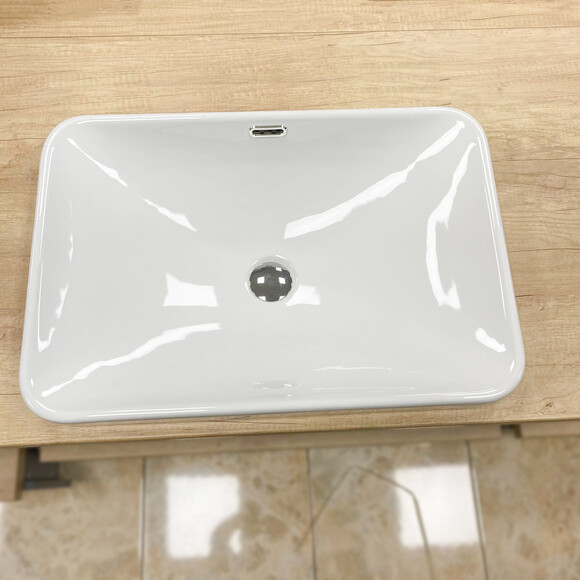 Умивальник VBI Bitritto White VBI-018025 (60x41 см), Доступні розміри: 60 x 41, Колір виробника: білий, фото 