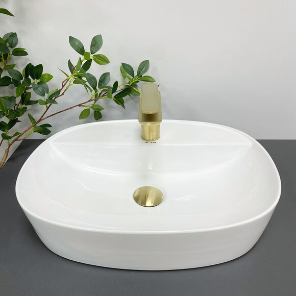 Умивальник VBI Agordo White VBI-014904 (50x38 см), Доступні розміри: 50 x 38, фото , изображение 3