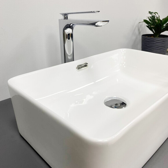 Умивальник VBI Arabba WHITE VBI-013502 (56x34 см), Доступні розміри: 56 x 34, Колір виробника: білий, фото , изображение 4