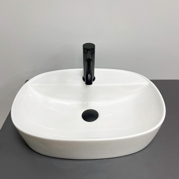 Раковина VBI Terni White VBI-011802 (51x38 см), Доступные размеры: 51 x 38, Цвет производителя: белый глянец, фото 3