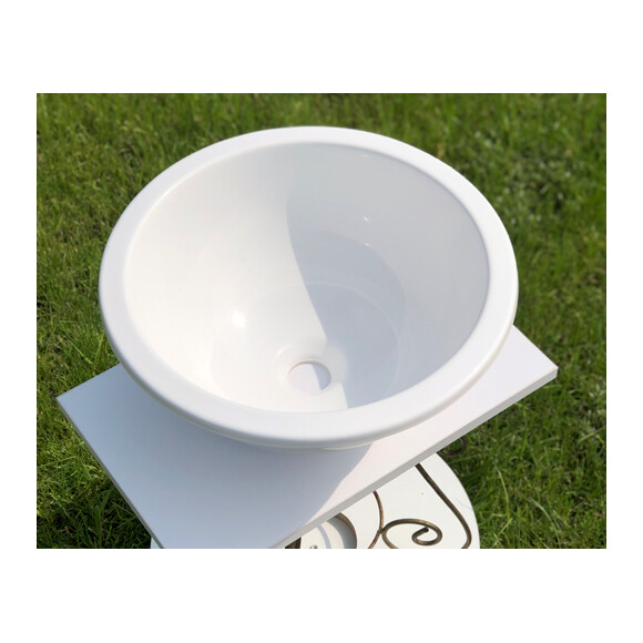 Умывальник Snail Аврора White Glossy 105A100 (40 см, белый глянцевый), Цвет производителя: белый глянец, фото 3