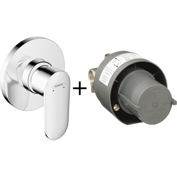 Смеситель скрытого монтажа для душа Hansgrohe Vernis Blend 71649000+13620180 (внутренняя часть в комплекте), фото 