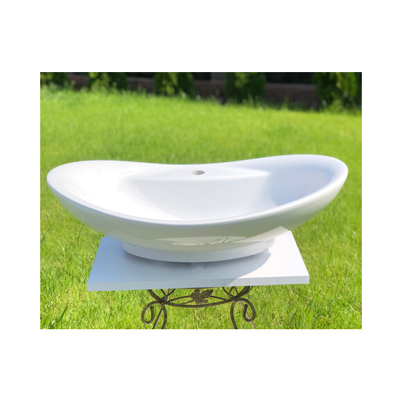 Умывальник Snail Гармония White Glossy 102A100 (65x43 см, белый глянцевый), Цвет производителя: белый глянец, фото 6