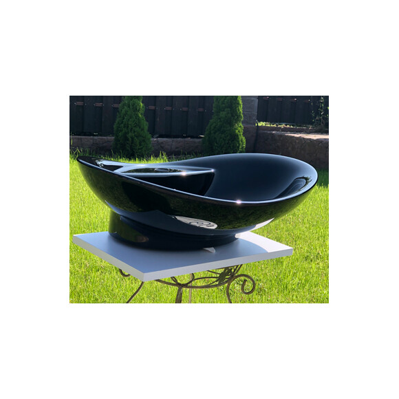 Умивальник Snail Гармонія Black Matt 102A200 (65x43 см, чорний глянсовий), Колір виробника: чорний глянець, фото , изображение 3