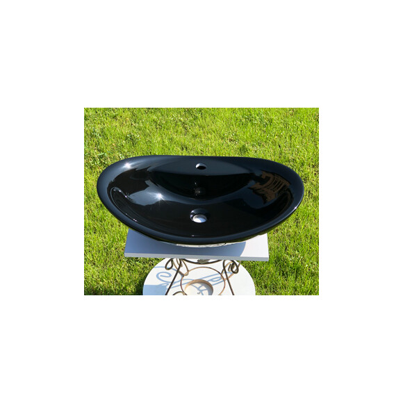 Умивальник Snail Гармонія Black Matt 102A200 (65x43 см, чорний глянсовий), Колір виробника: чорний глянець, фото , изображение 2