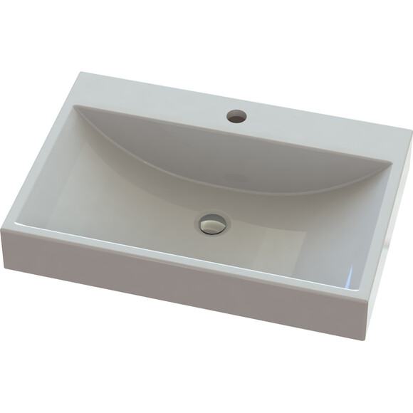 Умывальник Snail Гранд White Glossy 148A100 (60x41 см, белый глянцевый), Цвет производителя: белый глянец, фото 7