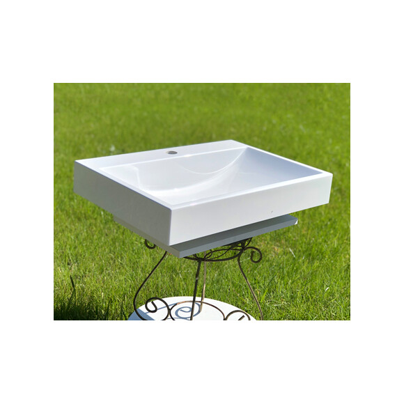 Умывальник Snail Гранд White Glossy 148A100 (60x41 см, белый глянцевый), Цвет производителя: белый глянец, фото 4