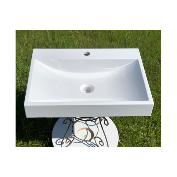 Умывальник Snail Гранд White Glossy 148A100 (60x41 см, белый глянцевый), Цвет производителя: белый глянец, фото 2