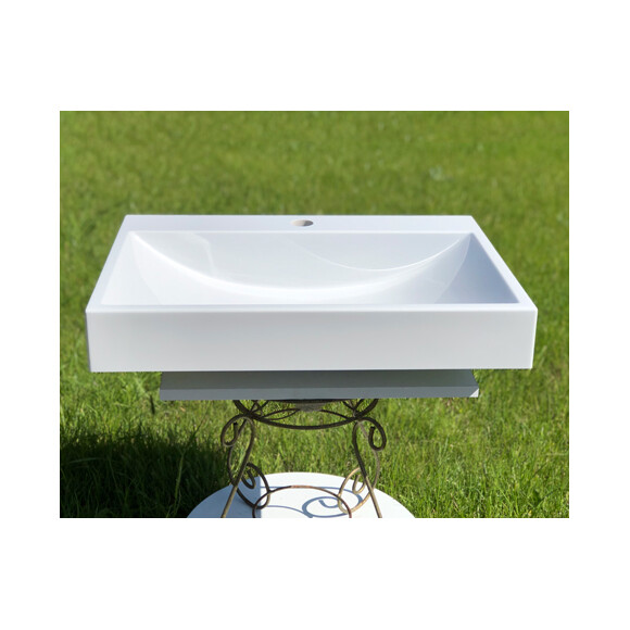 Умывальник Snail Гранд White Glossy 148A100 (60x41 см, белый глянцевый), Цвет производителя: белый глянец, фото 3