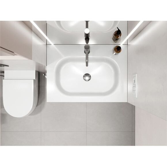 Умывальник Miraggio Lake 700 Miramarble 8815042 (70x50 см), Доступные размеры: 70 x 50, Технология производства: Miramarble, фото 5