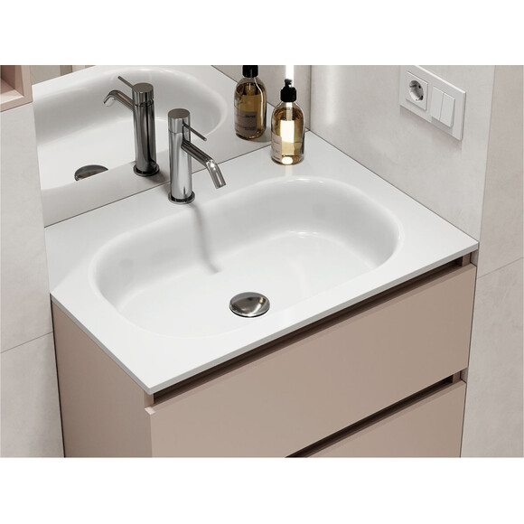 Умывальник Miraggio Lake 700 Miramarble 8815042 (70x50 см), Доступные размеры: 70 x 50, Технология производства: Miramarble, фото 2