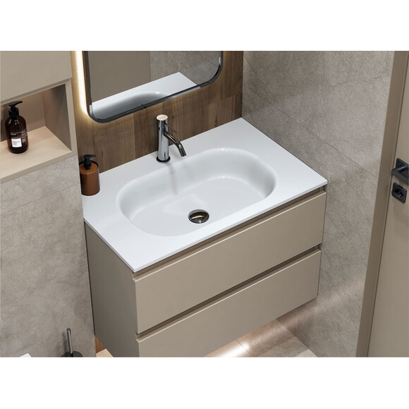 Умывальник Miraggio Lake 800 Miramarble 8815159 (80x50 см), Доступные размеры: 80 x 50, Технология производства: Miramarble, фото 4