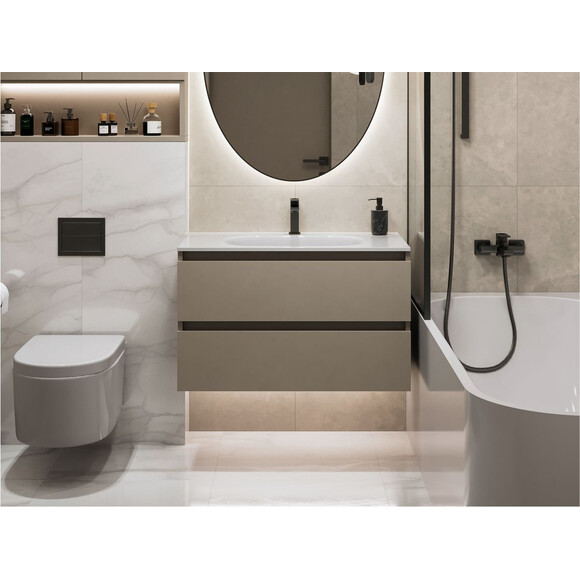 Умывальник Miraggio Lake 900 Miramarble 8815153 (90x50 см, с крылом), Доступные размеры: 90 x 50, Технология производства: Miramarble, фото 3