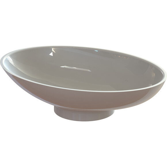 Умывальник Snail Ника White Glossy 103A100 (63x44 см, белый глянцевый, чаша), Цвет производителя: белый глянец, фото 6