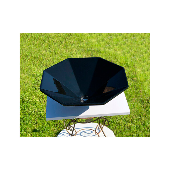 Умывальник Snail Сириус Black Glossy 113A200 (46x46 см, черный глянцевый, чаша), Цвет производителя: черный глянец, фото 2