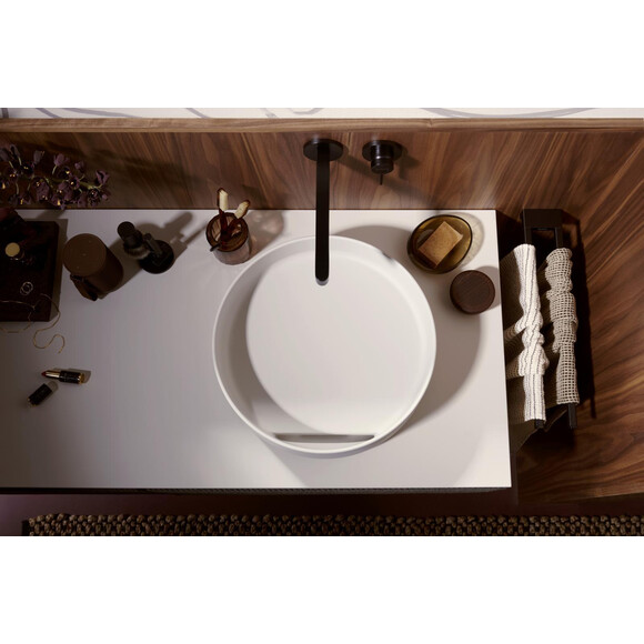 Умивальник Hansgrohe Xuniva Evo Sand Matt Beige 60323780 (40x40 см, бежевий пісок матовий), Доступні розміри: 40 x 40, Колір виробника: бежевий пісок матовий, фото , изображение 2