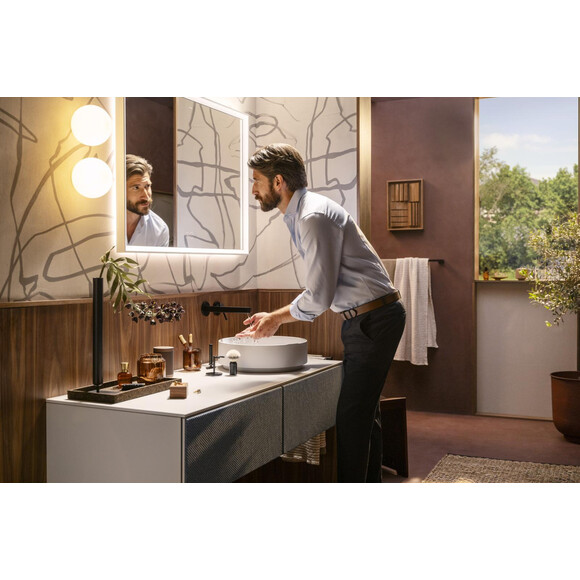 Умивальник Hansgrohe Xuniva Evo Sand Matt Beige 60323780 (40x40 см, бежевий пісок матовий), Доступні розміри: 40 x 40, Колір виробника: бежевий пісок матовий, фото , изображение 4