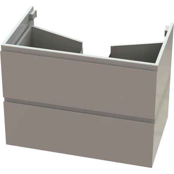 Тумба Snail Элегия с умывальником Snail Атлант 800КМ163/800A100 (80 см, белая глянцевая, подвесная), фото 12