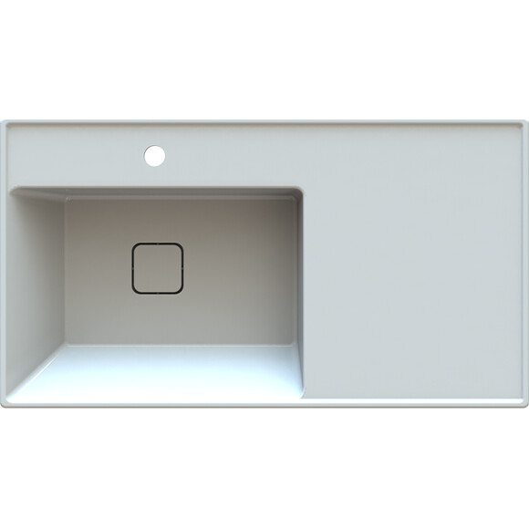 Умывальник Snail Арфа White Glossy 162A100 (90x50 см, белый глянцевый, с крылом), Цвет производителя: белый глянец, фото 10