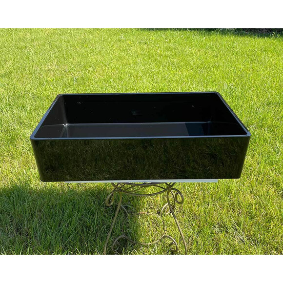 Умывальник Snail Тоскана Black Glossy 171A200 (60x38 см, черный глянцевый, чаша), Цвет производителя: черный глянец, фото 2