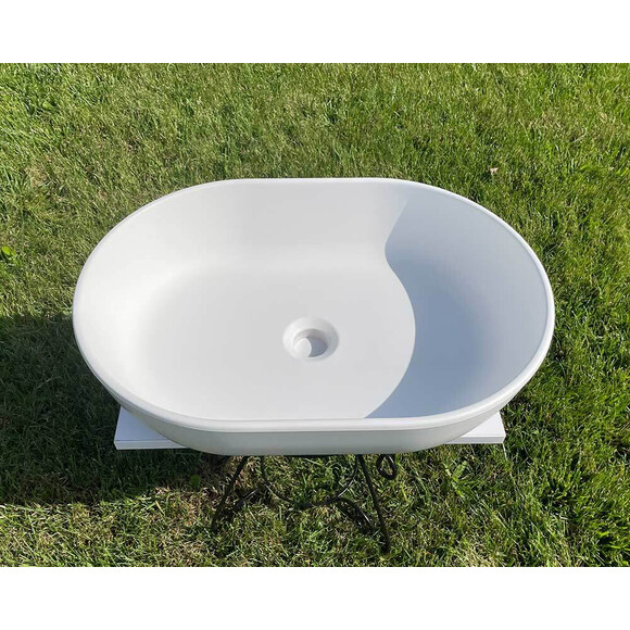 Умывальник Snail Персия White Matt 175A100M (54x38 см, белый матовый, чаша), Цвет производителя: белый матовый, фото 4