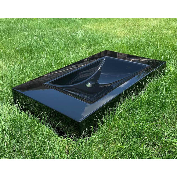 Умывальник Snail Атлант 800 Black Glossy 163/800A200 (80x48 см, черный глянцевый, с крылом), Доступные размеры: 80 x 48, Цвет производителя: черный глянец, фото 4