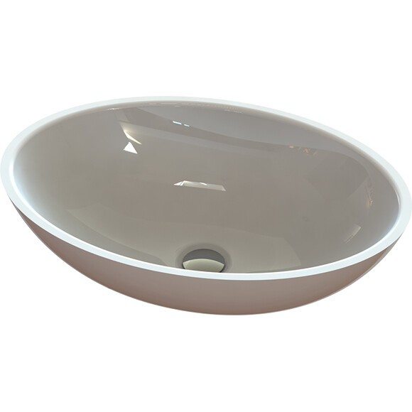 Умивальник Snail Фієста White Glossy 174A100 (52x35 см, білий глянсовий, чаша), Колір виробника: білий глянець, фото , изображение 15