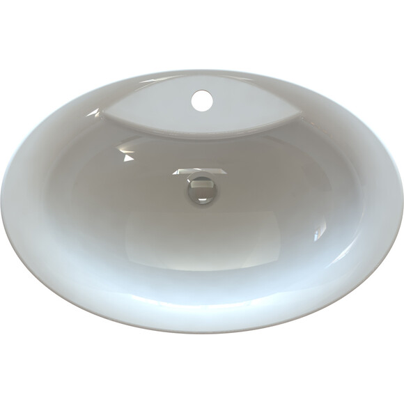 Умывальник Snail Гармония White Glossy 102A100 (65x43 см, белый глянцевый), Цвет производителя: белый глянец, фото 10