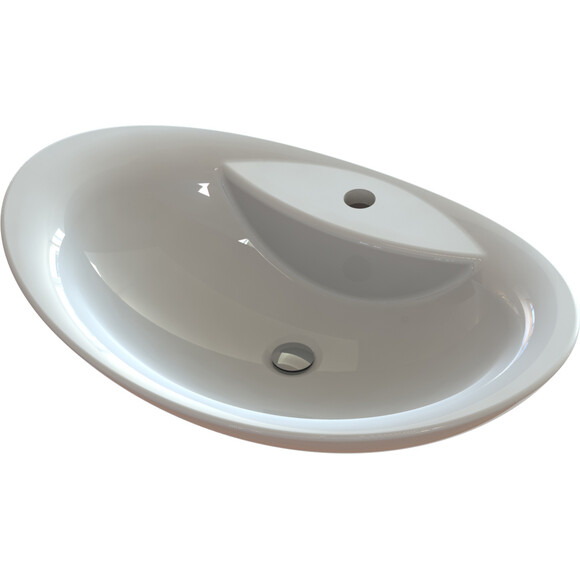 Умывальник Snail Гармония White Glossy 102A100 (65x43 см, белый глянцевый), Цвет производителя: белый глянец, фото 14