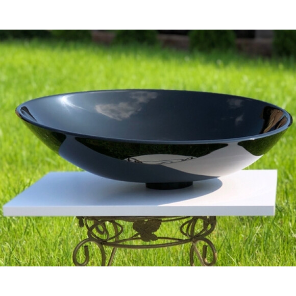 Умивальник Snail Лотос Black Glossy 173A200 (50x40 см, чорний глянсовий, чаша), Колір виробника: чорний глянець, фото 
