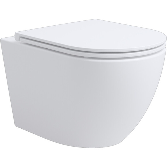 Безободковый подвесной унитаз Devit Aero 3810830 (c сиденьем), фото 