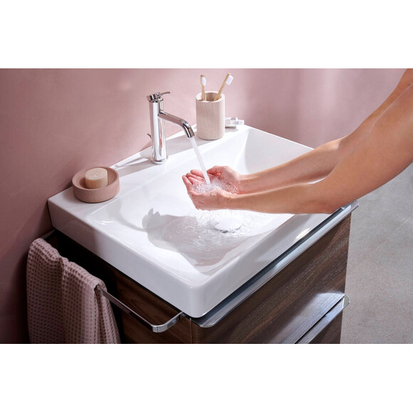 Змішувач для умивальника Hansgrohe Tecturis S 110 CoolStart EcoSmart+ Chrome 73314000 (хром, з донним клапаном), Колір виробника: хром, фото , изображение 2