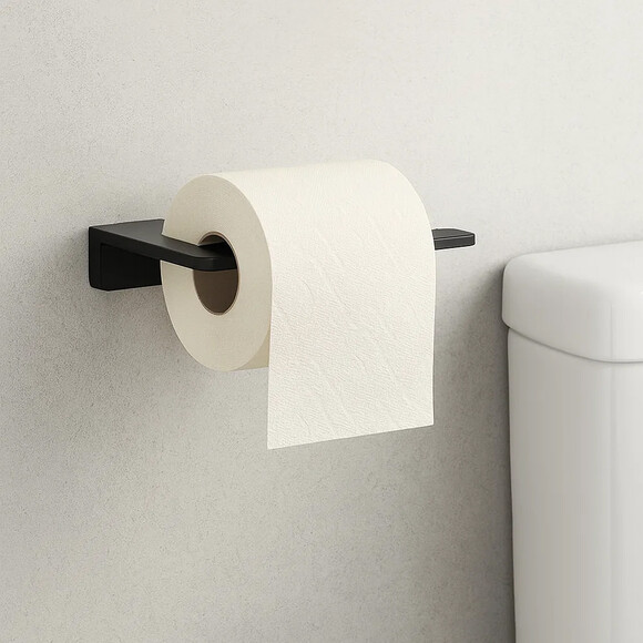 Держатель для туалетной бумаги Devit Do It 4030140B (черный матовый), фото 2