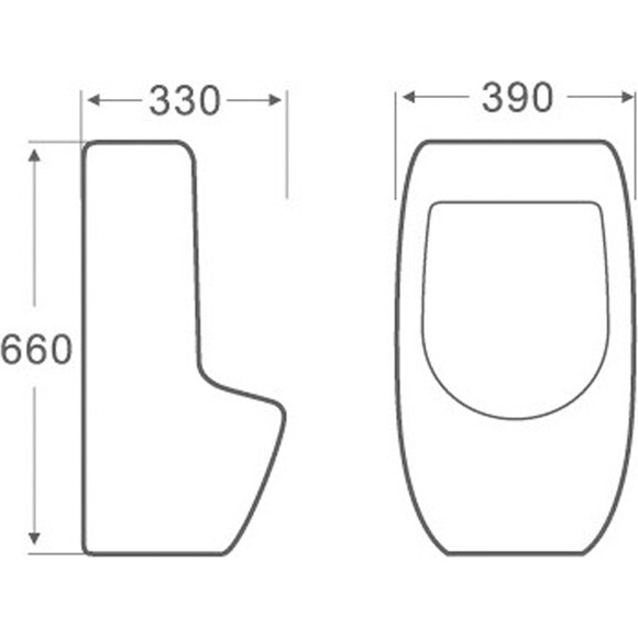 Писсуар подвесной Qtap Crow QT0588112HW, фото 12