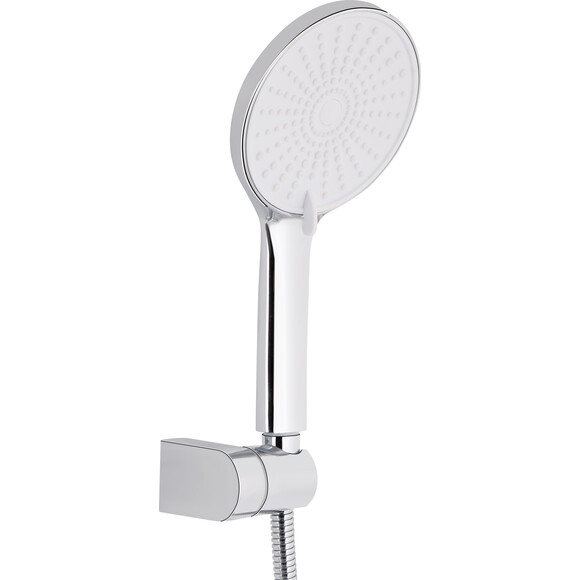 Смеситель для ванны Qtap Jay Chrome/White QTJAY2601CRW45552 (хром/белый, с лейкой и шлангом), фото 3