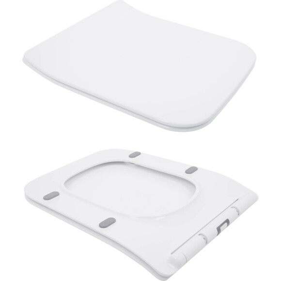 Безобідковий унітаз-компакт Qtap Crow Eco Rimless QTCRO27W48750 (з сидінням), фото , изображение 5