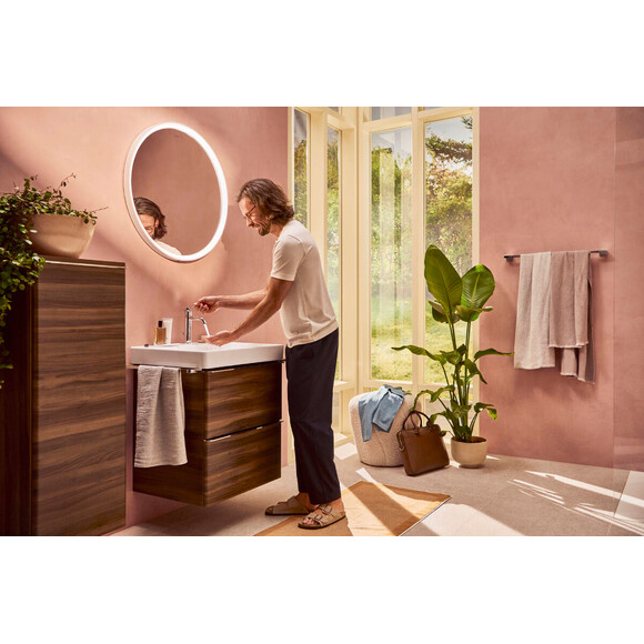 Змішувач для умивальника Hansgrohe Tecturis S 110 CoolStart EcoSmart+ Chrome 73314000 (хром, з донним клапаном), Колір виробника: хром, фото , изображение 4