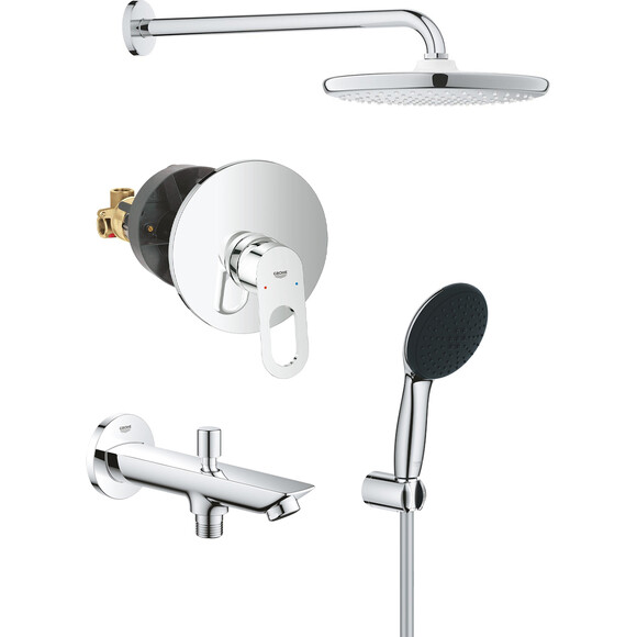 Душева система прихованого монтажу Grohe Bauloop & Vitalio Start 110/250 (UA) 290810R3 (29081000+26815000+27950001+13425001+26146000), фото 