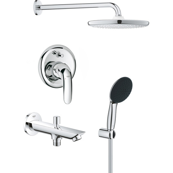 Душева система прихованого монтажу Grohe Euroeco & Vitalio Start 110/250 (32747000+26815000+27950001+13425001+26146000), фото 