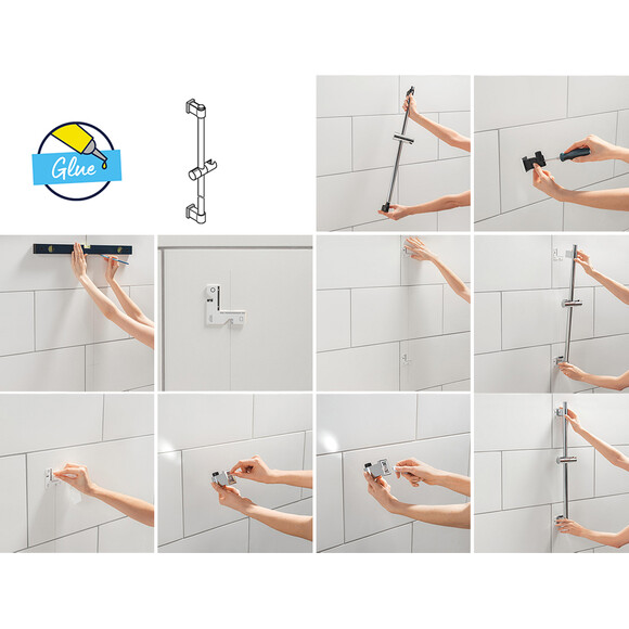 Душева система прихованого монтажу Grohe Euroeco & Vitalio Start 110/250 (32747000+26815000+27950001+13425001+26146000), фото , изображение 16