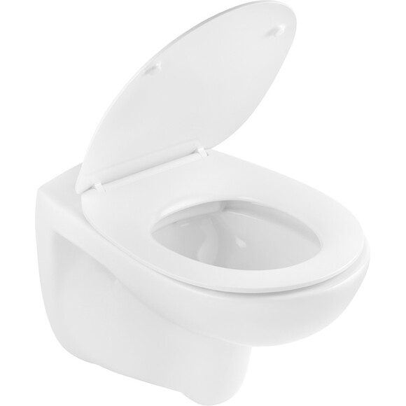 Комплект унитаз с инсталляцией 3 в 1 38971966KV0KO53R: подвесной унитаз с сиденьем Kroner Oker WHI533536 + инсталляция Grohe Solido 38971000 + клавиша смыва Grohe Even Black 38966KV0, фото 4