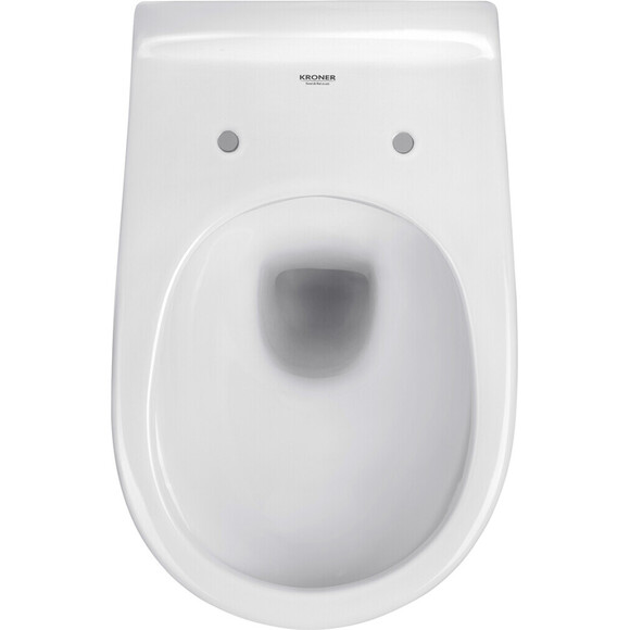 Комплект унитаз с инсталляцией 3 в 1 38971966KV0KO53R: подвесной унитаз с сиденьем Kroner Oker WHI533536 + инсталляция Grohe Solido 38971000 + клавиша смыва Grohe Even Black 38966KV0, фото 6