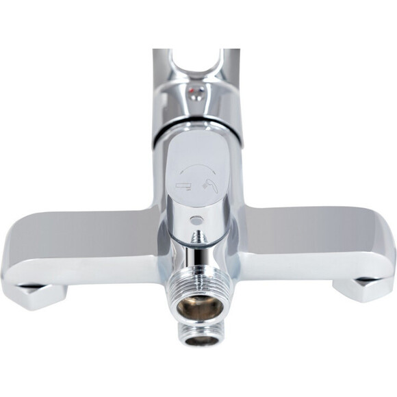 Смеситель для ванны Lidz Latwa 005 LDLAT005CRM45415 (с душевым гарнитуром), фото 2