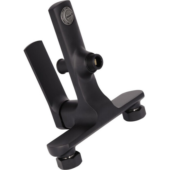Смеситель для ванны Qtap Slavonice Black Matt QTSLA259BLM4591848027 (черный матовый, с лейкой и шлангом), фото 5