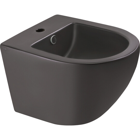 Комплект 2 в 1 QT13332381АSMB47628: безобідковий підвісний унітаз Qtap Robin New Ultra Quiet QT13332381АSMB + біде підвісне Qtap Robin QT1355046FMB, фото , изображение 7