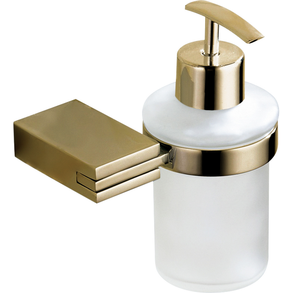 Дозатор для жидкого мыла VBI Neptune Gold VBI-040506GL (золото, настенный), Цвет производителя: золото, фото 