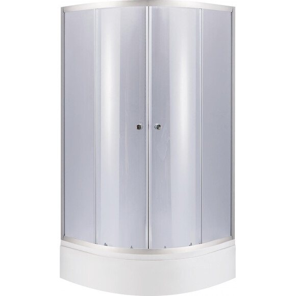 Комплект 2 в 1 LLSC9090SATMIDGR2SET48317: душевая кабина 90x90 см Lidz Latwa SC90x90.SAT.MID.GR с поддоном Kupala ST90x90x26 и панелью Kupala TP90x90x23 + душевая система Lidz Latwa 1030 Chrome LDLAT1030CRM45417, фото 3